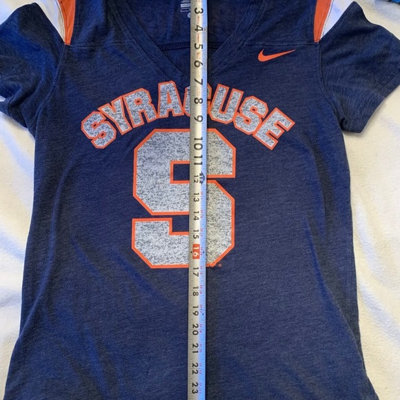 Nike Syracuse Womens Tshirt Size L Blue And Orange Number 1 Fan Team Active - Picture 5 of 6